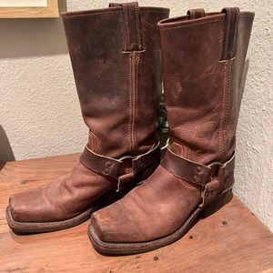 Frye Harness Biker Boots 8.5